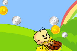 三毛接金币,三毛接金币小游戏,4399小游戏 www.4399.com